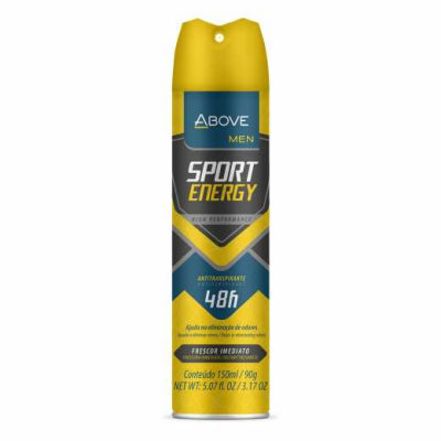 DESODORANTE AEROSOL ABOVE MEN SPORT ENERGY 150ML