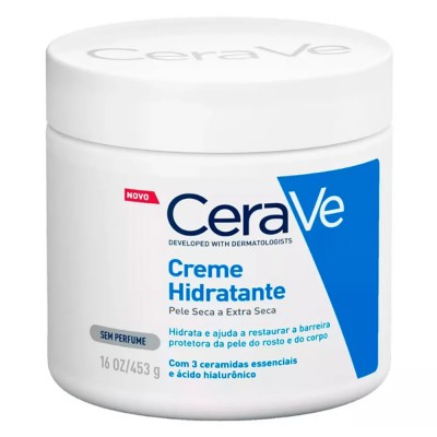 CREME HIDRATANTE CERAVE PELE SECA E EXTRA SECA 453G