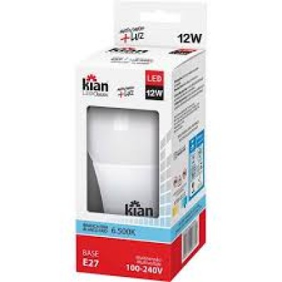 LAMPADA LED BULBO KIAN 12W BRANCA 6500K BIVOLT