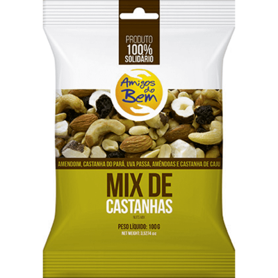 MIX DE CASTANHAS AMIGOS DO BEM 100 GRAMAS