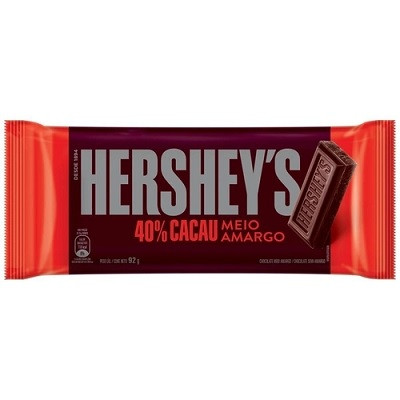 CHOCOLATE HERSHEY'S MEIO AMARGO 50% CACAU 92 GRAMAS
