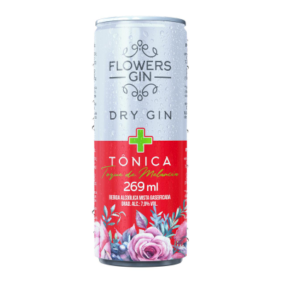 FLOWERS GIN DRY GIN TONICA MELANCIA 269ML