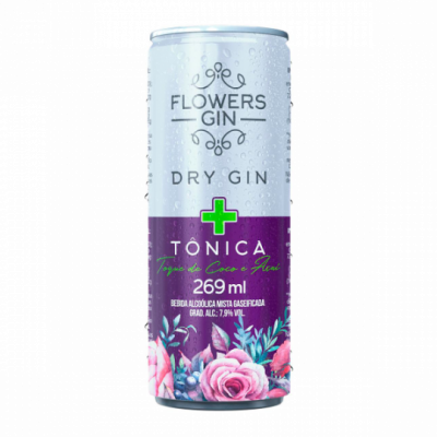 FLOWERS GIN DRY GIN TONICA COCO E AÇAÍ 269ML