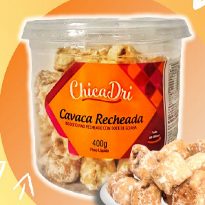 BISCOITO CHICADRI CAVACA RECHEADA 400 G