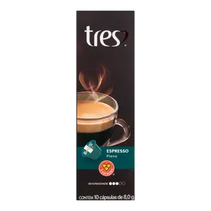 CÁPSULAS CAFÉ 3 CORAÇÕES EXPRESSO PLENO 80G