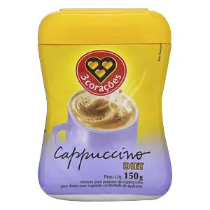 CAFÉ 3 CORAÇÕES CAPPUCCINO DIET 150G