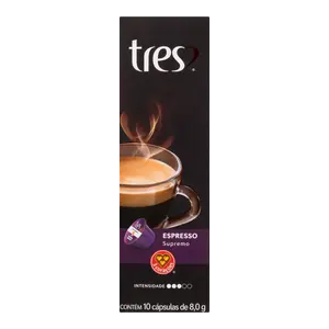 CÁPSULAS CAFÉ 3 CORAÇÕES EXPRESSO SUPREMO 80G