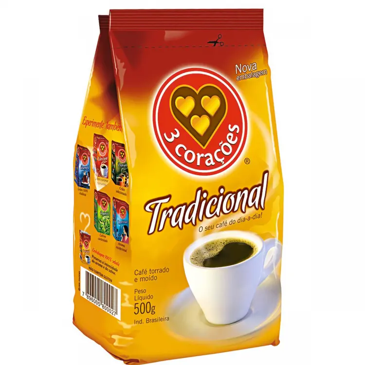 CAFÉ 3 CORAÇÕES TRADICIONAL 500 G