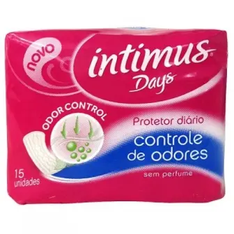 ABSORVENTE INTIMUS DAYS SEM ABAS CONTROLE DE ODORES COM 15 UNIDADES