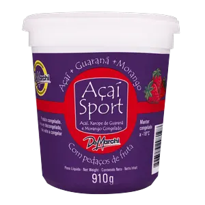 AÇAÍ SPORT DEMARCHI COM MORANGO 910 G