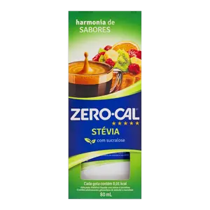 ADOÇANTE LÍQUIDO ZERO CAL STEVIA 80 ML