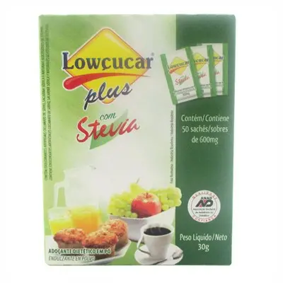 ADOÇANTE EM PÓ LOWÇUCAR 50 SACHÊS X 40G