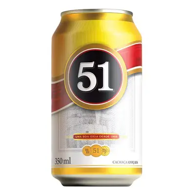 AGUARDENTE PIRASSUNUNGA 51 LATA 350 ML