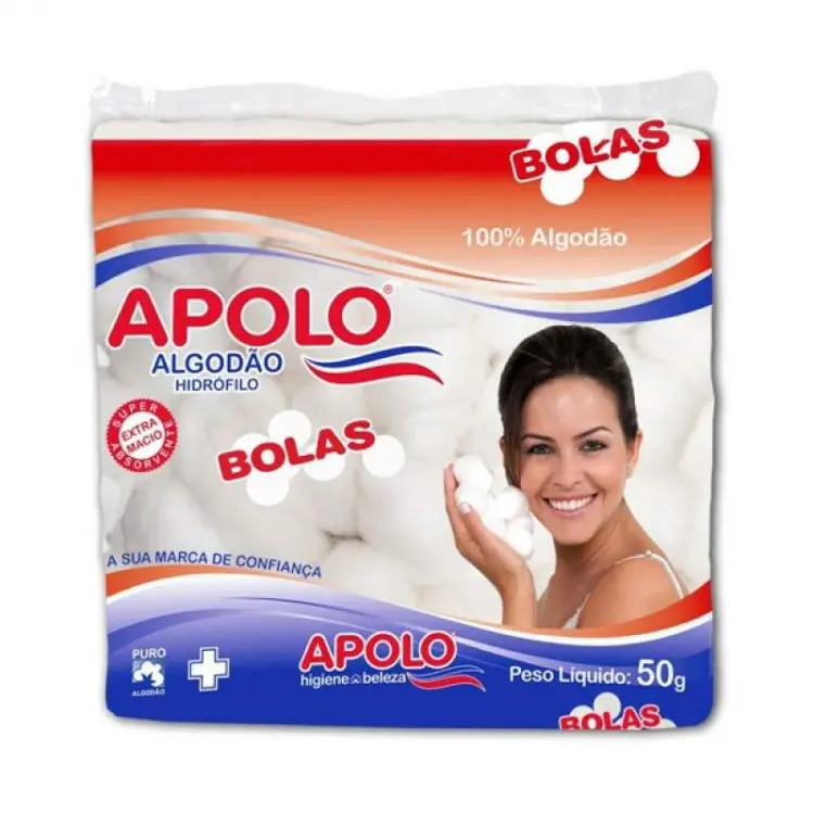 ALGODÃO APOLO BOLAS BRANCA 50G