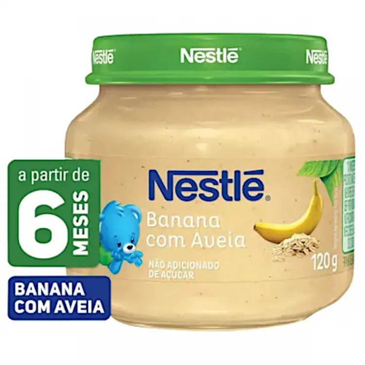 ALIMENTO INFANTIL NESTLÉ BANANA E AVEIA 120 GRAMAS