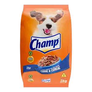 ALIMENTO PARA CÃO ADULTO CHAMP CARNE E VEGETAIS 1 KG