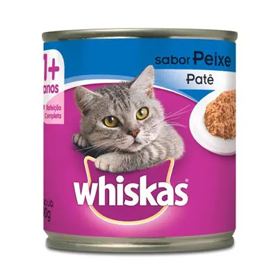 ALIMENTO PARA GATO ADULTO WHISKAS PATÊ PEIXE 290G