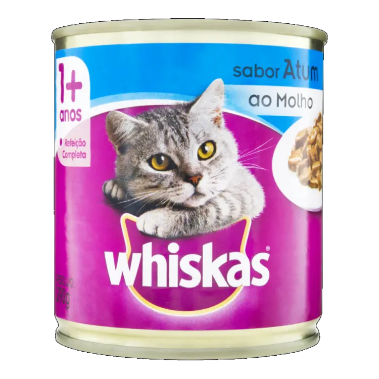 RAÇÃO ÚMIDA WHISKAS PATÊ DE ATUM AO MOLHO 290G