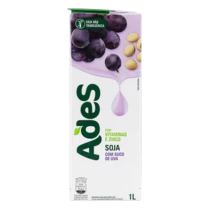 BEBIDA À BASE DE SOJA ADES UVA 1 L