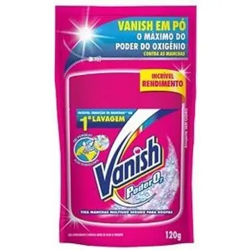 ALVEJANTE SEM CLORO VANISH PÓ PODER O2 EMBALAGEM ECONOMICA 120G