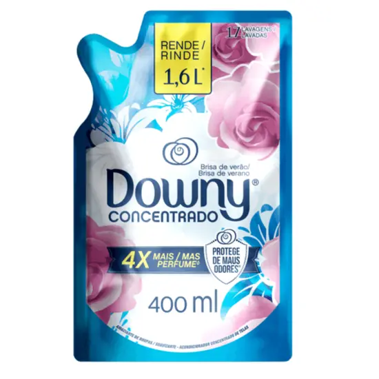 AMACIANTE DOWNY CONCENTRADO BRISA DE VERÃO REFIL 400 ML