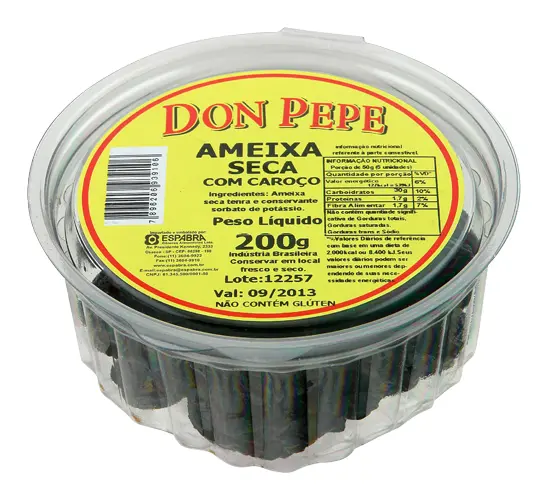 AMEIXA SECA DON PEPE COM CAROÇO 200G