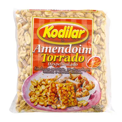 AMENDOIM TORRADO KODILAR SEM SAL 500G