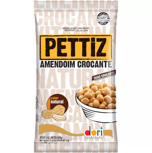 AMENDOIM PETTIZ CROCANTE NATURAL 500G