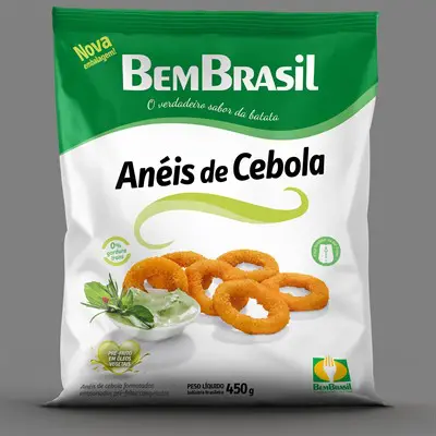 ANÉIS DE CEBOLA BEM BRASIL CONGELADO 450G