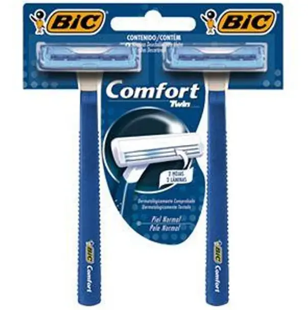 APARELHO BARBEAR BIC COMFORT PELE NORMAL COM 2 UNIDADES