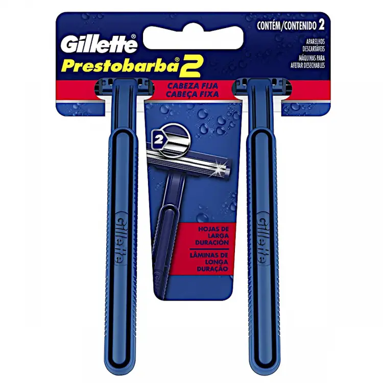 APARELHO GILLETTE PRESTOBARBA REGULAR SM 2 UNIDADES