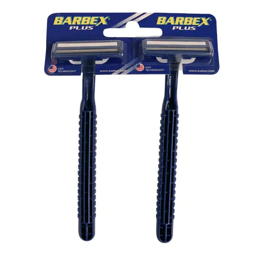 APARELHO DE BARBEAR COM 2 BARBEX PLUS AZUL