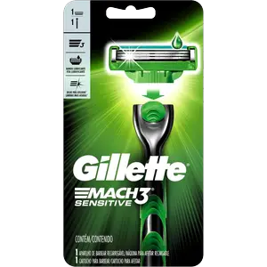 APARELHO GILLETTE MACH3 SENSITIVE UNIDADE