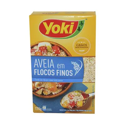 AVEIA EM FLOCOS FINOS YOKI 170 GRAMAS