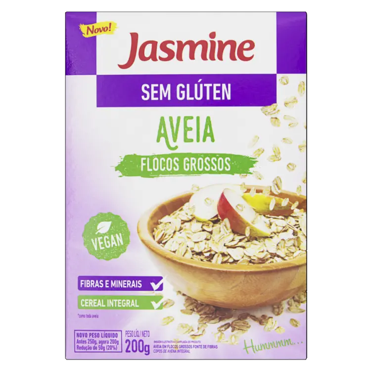 AVEIA FLOCOS FINOS SUPLY JASMINE 200G