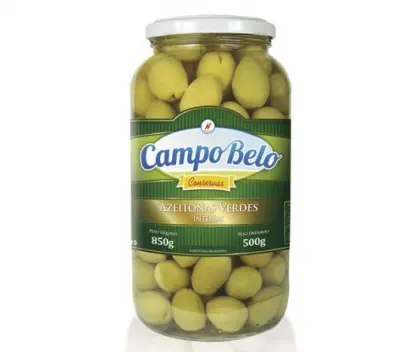 AZEITONA VERDE CAMPO BELO 500G