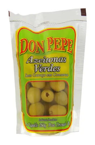 AZEITONA DON PEPE VERDE SEM CAROÇO 120 G