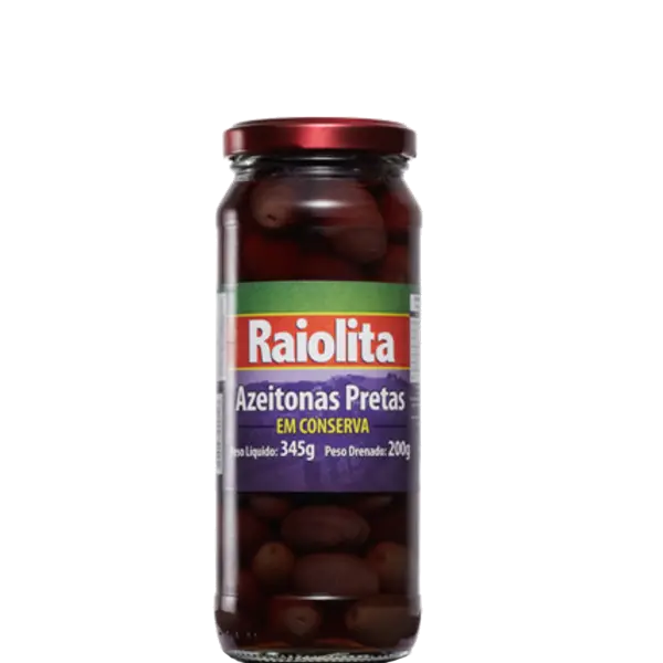 AZEITONA RAIOLA PRETA 200 GR