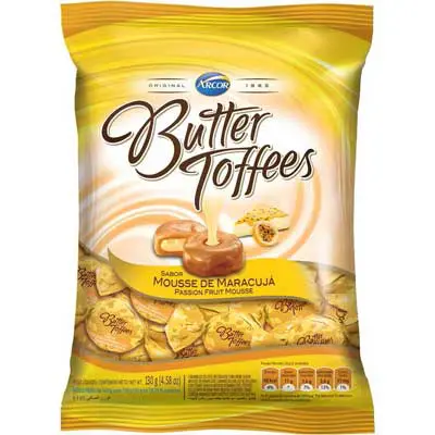 BALA BUTTER TOFFEES MARACUJÁ 100G