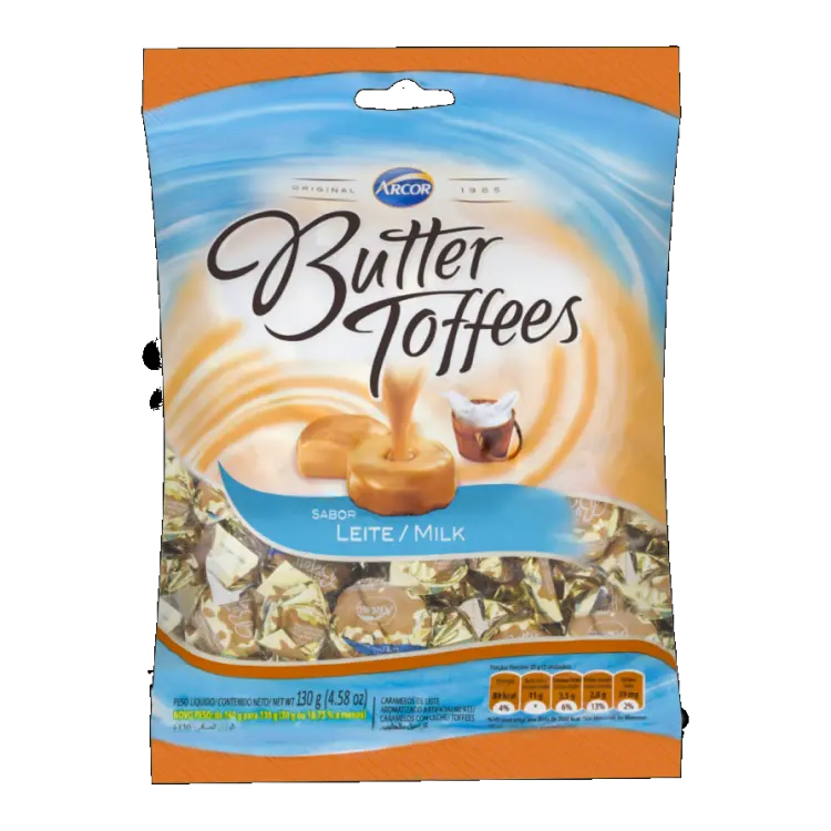 BALA BUTTER TOFFEES LEITE 130G