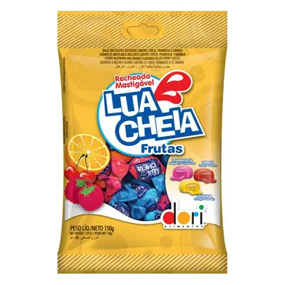 BALA DORI LUA CHEIA FRUTAS 150 GRAMAS