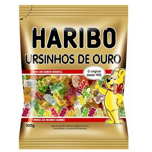 BALA HARIBO URSINHOS DE OURO 100 GRAMAS