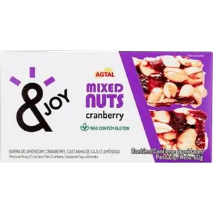 BARRA MIXED NUTS AGTAL CRANBERRY 60 G