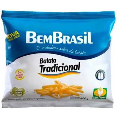 BATATA BEM BRASIL PALITO CONGELADA 400 GRAMAS