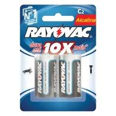 BATERIA RAYOVAC ALCALINA 9V 50% DESCONTO 2 UN