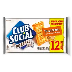 BISCOITO CLUB SOCIAL INTEGRAL 288G