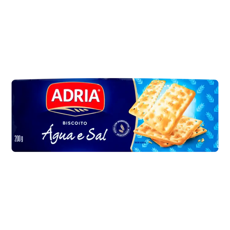 BISCOITO ADRIA ÁGUA E SAL 200GR