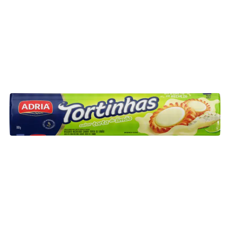 BISCOITO ADRIA TORTINHAS LIMÃO 160GR