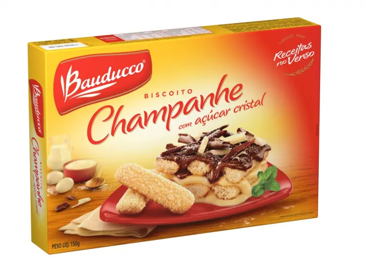 BISCOITO BAUDUCCO CHAMPANHE COM AÇÚCAR 150G