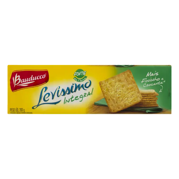 BISCOITO BAUDUCCO LEVÍSSIMO INTEGRAL 200GR